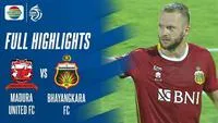 Berita Video, Highlights BRI Liga 1 2021/2022 antara Bhayangkara FC Vs Madura United pada Jumat (14/1/2022)