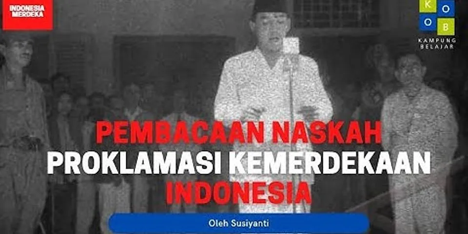 Apa acara setelah pembacaan teks Proklamasi kemerdekaan Indonesia