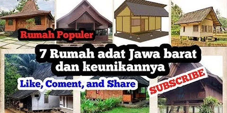Apa ciri khas rumah adat Jawa Barat?