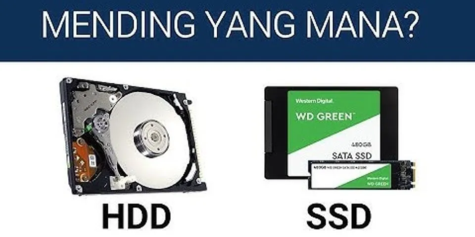 Apa itu HDD dan SSD?
