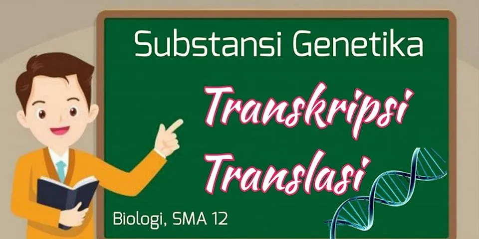 Apa yang dimaksud dengan transkripsi dan translasi?