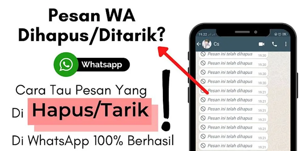 Aplikasi untuk melihat pesan WA yang ditarik di iPhone