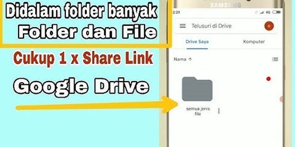 Bagaimana cara berbagi link Google Drive?