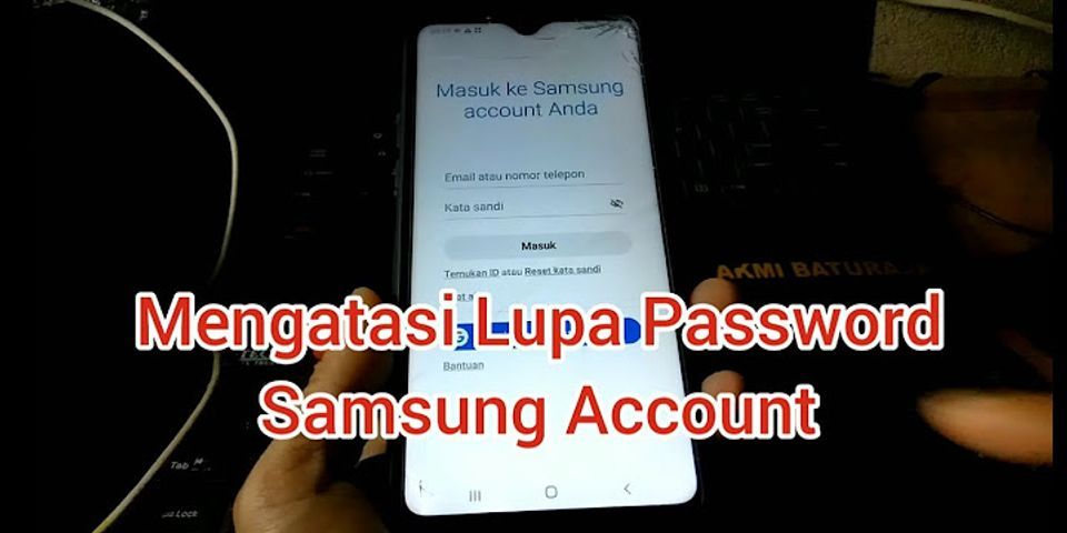Cara mengetahui ID Samsung Account