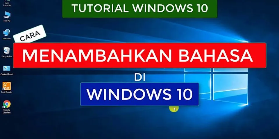 Cara mengganti bahasa keyboard Windows 10