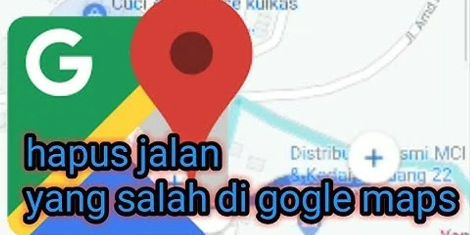 Cara merubah rute Google Maps