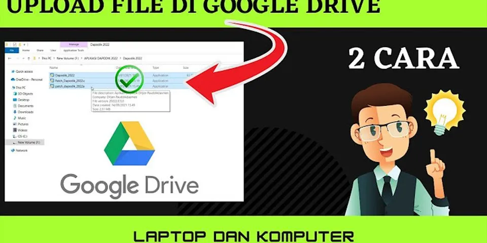 Cara upload file ke Google Drive lewat laptop