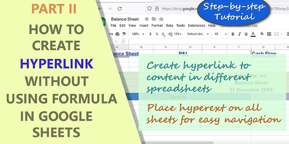 Do hyperlinks work in Google Sheets?