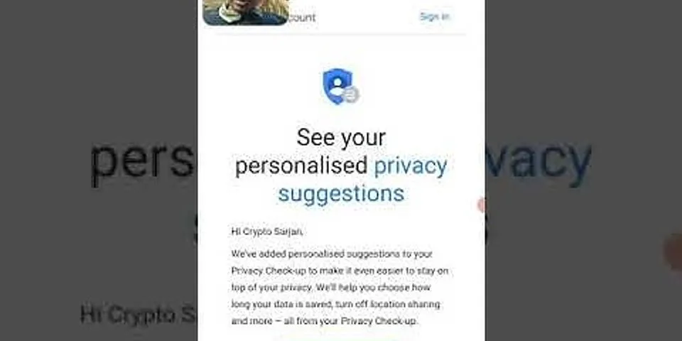 Google Account privacy