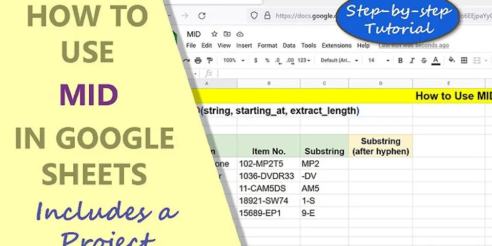 Google Sheets extract substring