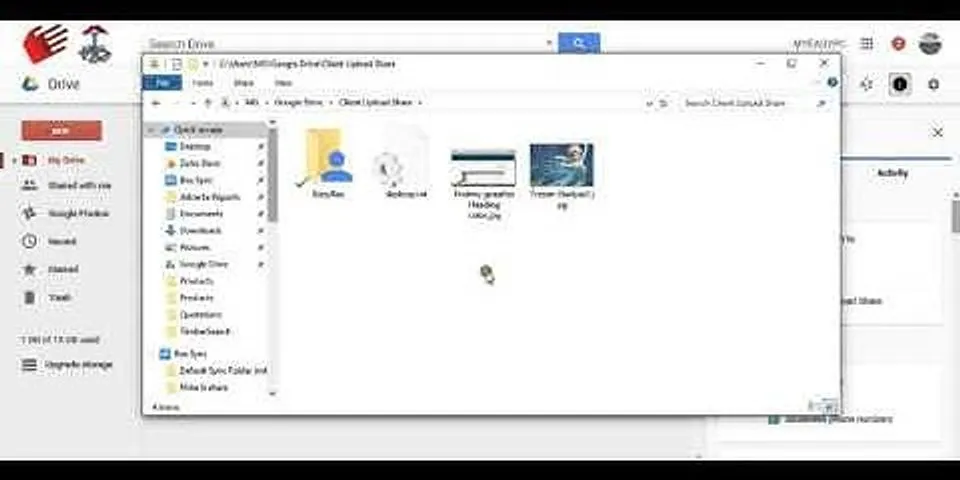How do I force Google Drive to sync?