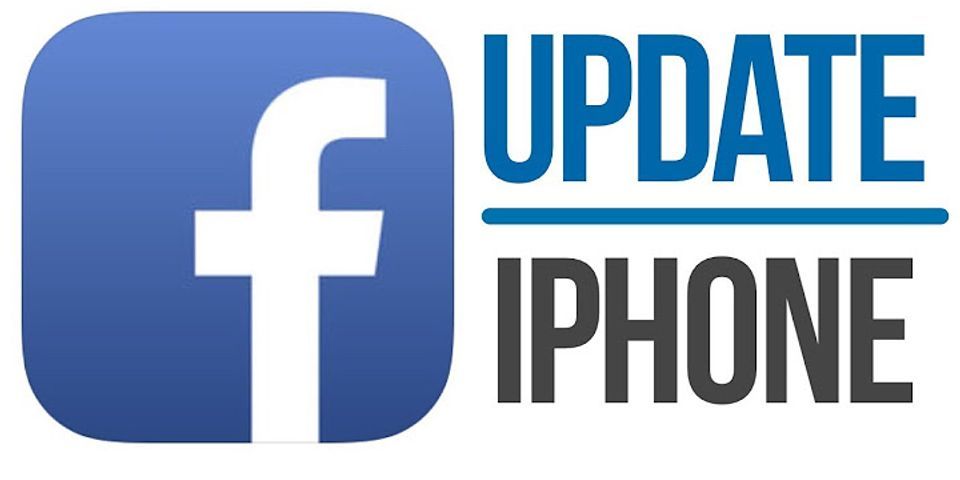 How do I update Facebook on my iPhone