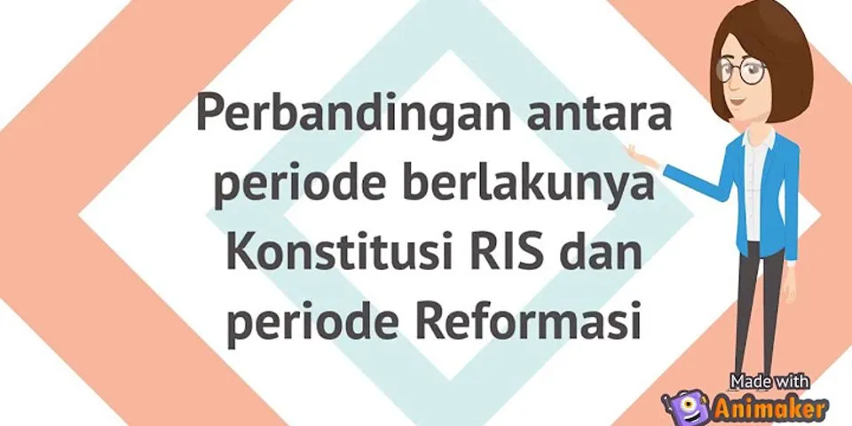 Kapankah berlakunya konstitusi Republik Indonesia Serikat?