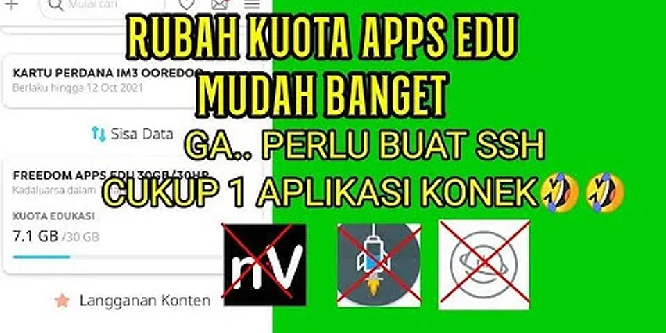 Kuota Apps Indosat apa saja