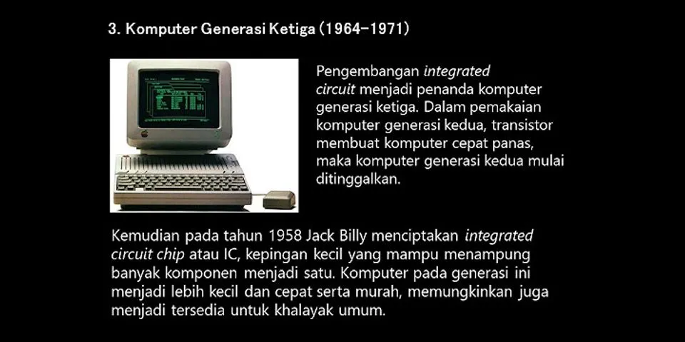 Makalah tentang sejarah komputer dari generasi pertama sampai kelima