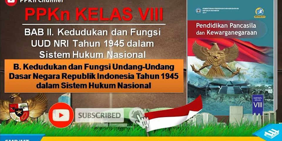 Mengapa Pembukaan UUD 1945 disebut juga sebagai sumber tertib hukum Indonesia?