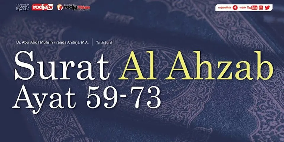 menurut surat al-ahzab ayat 59 jilbab memiliki beberapa fungsi salah satu fungsi tersebut adalah