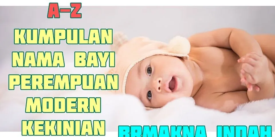nama bayi perempuan 2 kata 2021