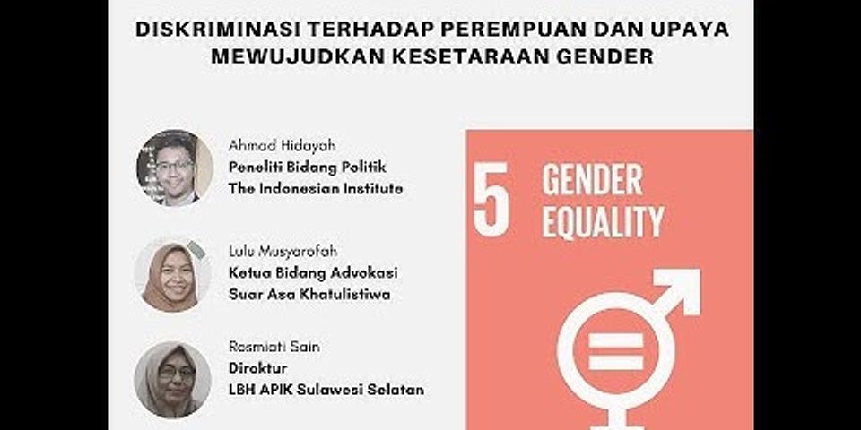 Sebutkan isu umum tentang permasalahan masyarakat indonesia yang berkaitan dengan gender