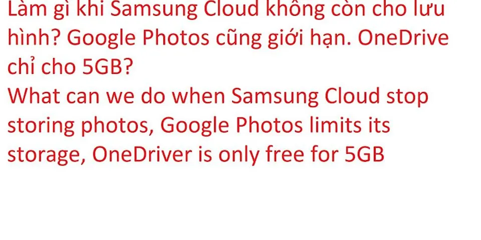 Support Samsung Cloud